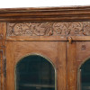 Prosklená skříňka z teakového dřeva, 116x49x163cm