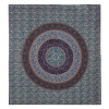 Přehoz na postel, pestrobarevná květinová mandala, 230x202cm