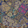 Meditační polštář, ručně vyšívaný patchwork, s mušličkami, průměr 70cm