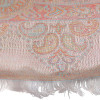 Velká šála s paisley vzorem, krémově bílá 75x205cm