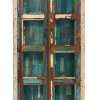 Prosklená skříň v "GOA" stylu z recyklovaného dřeva, 90x45x180cm