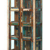 Prosklená skříň v "GOA" stylu z recyklovaného dřeva, 90x45x180cm