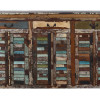 Skříňka z recyklovaného dřeva v "Goa" stylu, 180x45x105cm