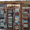 Skříňka z recyklovaného dřeva v "Goa" stylu, 180x45x105cm