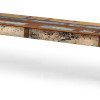 Lavice z recyklovaného dřeva v "Goa" stylu, 180x40x46cm