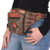 Luxusní boho ledvinka, patchwork, 30x20cm