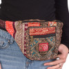 Luxusní boho ledvinka, patchwork, 30x20cm