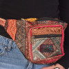 Luxusní boho ledvinka, patchwork, 30x20cm