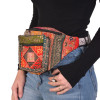 Luxusní boho ledvinka, patchwork, 30x20cm