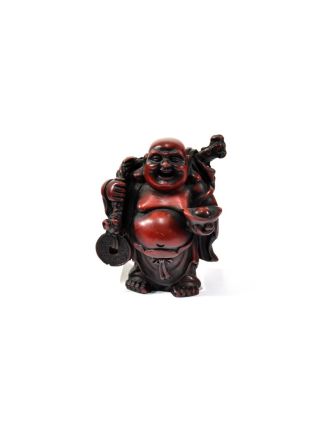 Soška smějící se Buddha, pryskyřice, 10cm