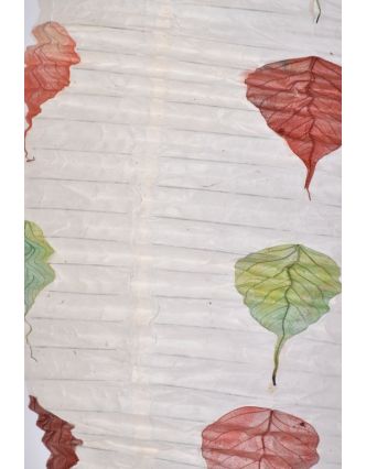 Stínidlo, "vosí hnízdo", přírodní papír - vlisované listy, 29x51cm