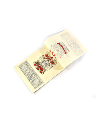 Kalendář, rýžový papír, Buddha Eye, 23x30cm
