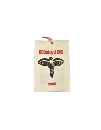 Kalendář, na rýžovém papíru, Buddhas Eye, 10x15cm