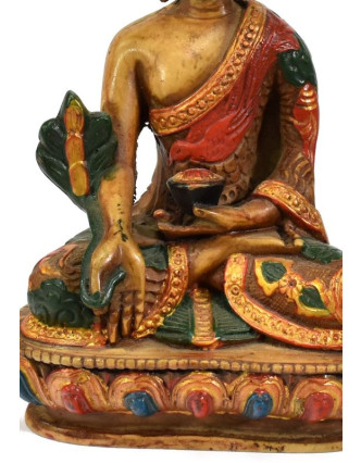 Soška Medicine Buddha, světlý, ručně malovaný, 14cm
