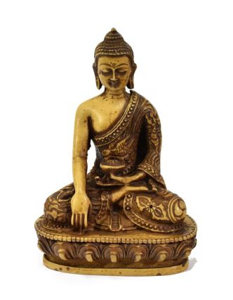 Soška Šákjamuni Buddha, světlý, 14cm