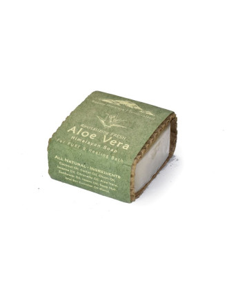 Ručně vyráběné mýdlo z Himálaje, Aloe Vera, 100g