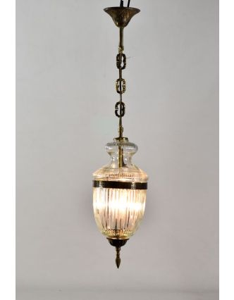 Skleněná lampa, 15x37cm