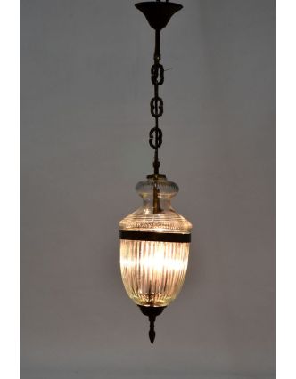 Skleněná lampa, 15x37cm