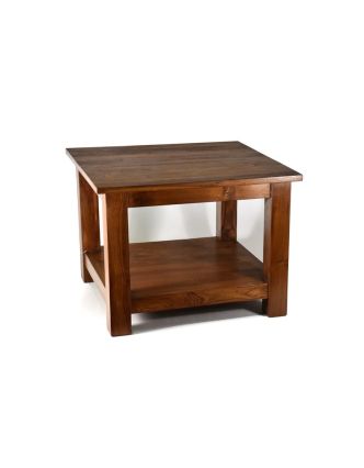 Konferenční stolek, antik teak, 60x60x45cm