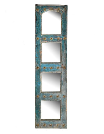 Zrcadlo v rámu ze staré okenice, 47x180x4cm