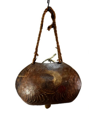 Dřevěný zvon, antik, 33x16x22cm