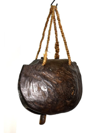 Dřevěný zvon, antik, 36x23x14cm