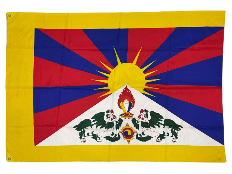 Vlajka Tibet, screen print, 2 očka na přichycení, 125x85cm