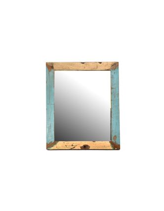 Zrcadlo v rámu, antik, teak, 42x36x2cm