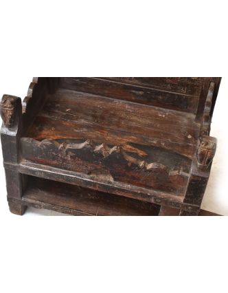 Odkládací stolek/stolička teakového dřeva, 48x35x44cm
