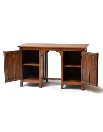 Starý psací stůl z teakového dřeva, 121x52x75cm