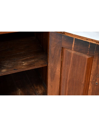 Starý psací stůl z teakového dřeva, 92x60x75cm