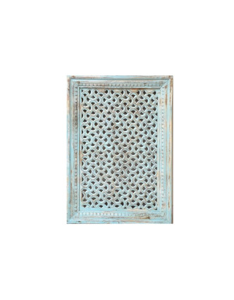 Dřevěný dekorativní panel na stěnu ručně vyřezaný z mangového dřeva 76x107x7cm