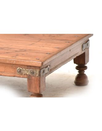 Odkládací stolek z antik teakového dřeva, 70x49x19cm