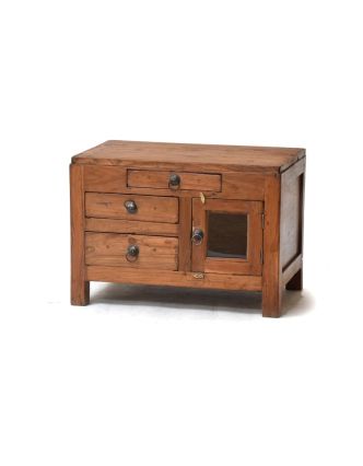 Komodka/stolek z antik teakového dřeva, 60x40x43cm
