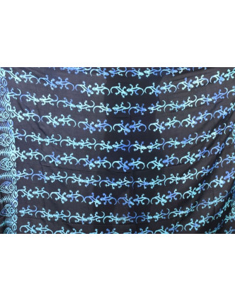 Letní sárong s ručním potiskem, block print, 115x170cm