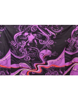 Bavlněný sárong s barevným potiskem, cca 120x170 cm