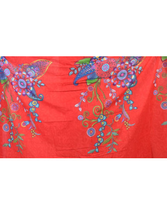 Bavlněný sárong s barevným potiskem, cca 120x170 cm