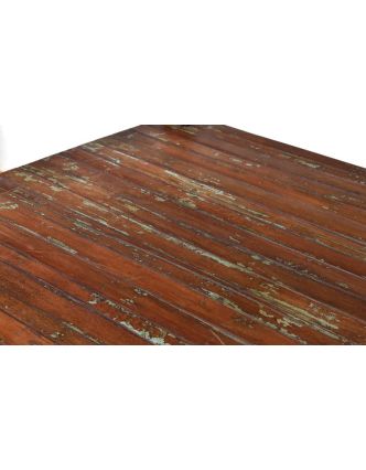 Konferenční stolek z antik teakového dřeva, 182x96x65cm