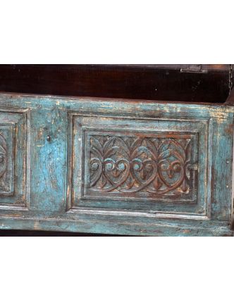 Dřevěná truhla z antik teakového dřeva, 98x55x45cm
