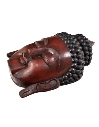 Buddha, dřevěná maska, ruční práce, 53cm