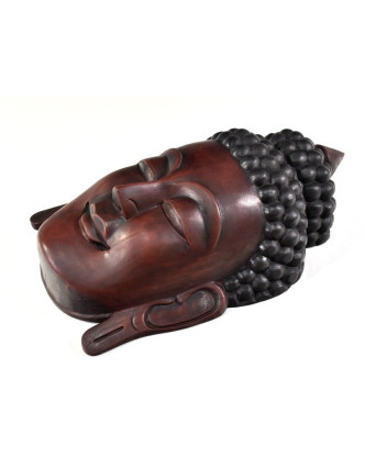 Buddha, dřevěná maska, ruční práce, 44cm