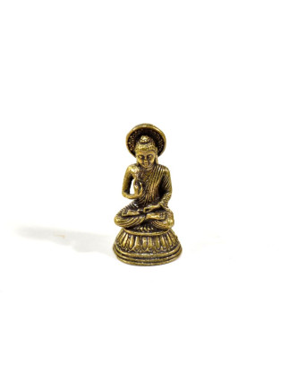 Soška Buddha, mosaz, 3,5cm