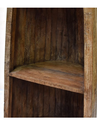 Knihovna z mangového dřeva ve tvaru lodi, 56x48x208cm