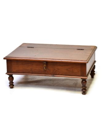 Starý kupecký otvírací stolek, 73x52x30cm