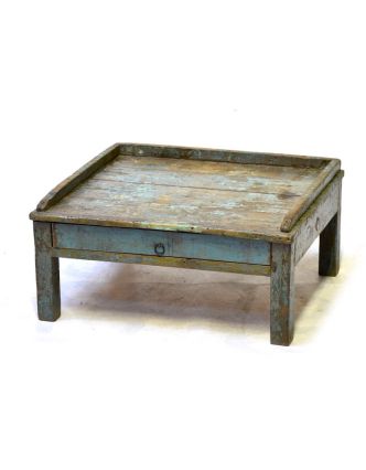 Starý kupecký stolek se šuplíkem, 61x55x29cm