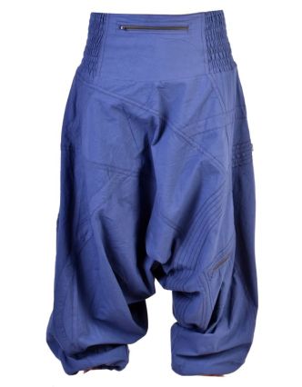 Tmavě modré turecké kalhoty s kapsou