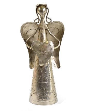Kovová soška anděla, 9x7x18cm