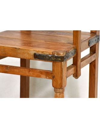 Stará židle z teakového dřeva, 51x51x92cm