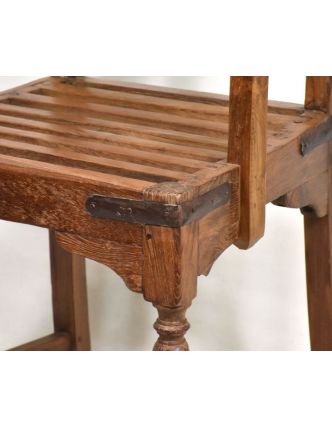 Stará židle z teakového dřeva, 51x47x90cm