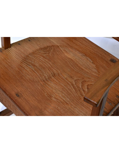 Stará židle z teakového dřeva, 49x50x84cm